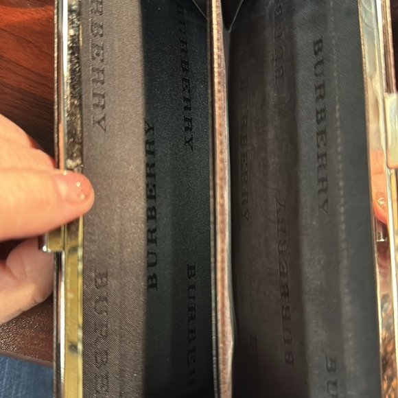 Burberry Kisslock Nova Check Chain Wallet
